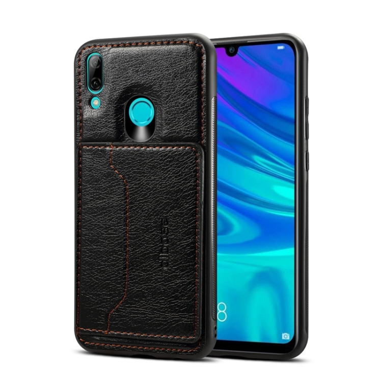 

Dibase TPU + PC + PU Crazy Horse Texture Protective Case for Huawei P Smart 2019 & Honor 10 lite , with Holder & Card Slots(Black)