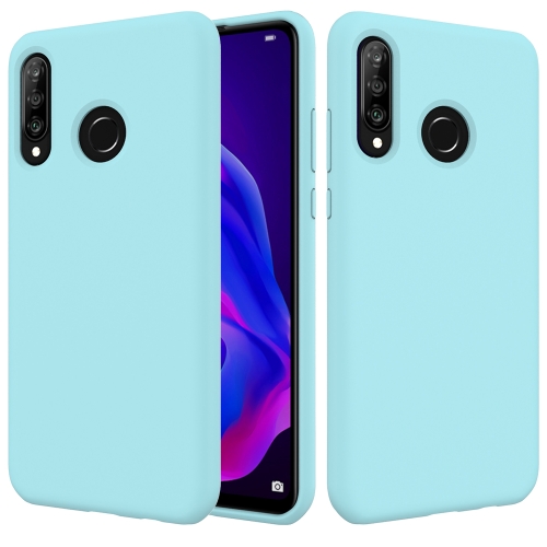 

Solid Color Liquid Silicone Shockproof Full Coverage Case for Huawei P30 Lite (Sky Blue)