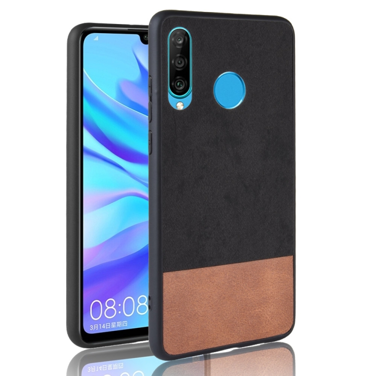 

Shockproof Color Matching Denim PC + PU + TPU Case for Huawei P30 Lite / Nova 4e (Black)