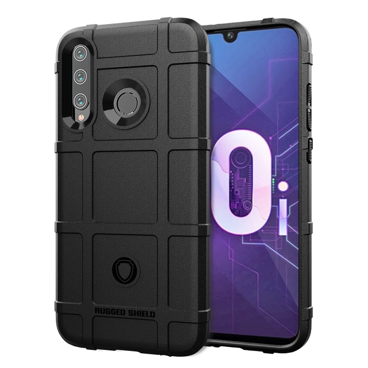 

Shockproof Rugged Shield Full Coverage Protective Silicone Case for Huawei Honor 10i (Black)