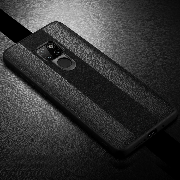 

SULADA Anti-slip TPU + Handmade Leather Case for Huawei Mate 20 (Black)