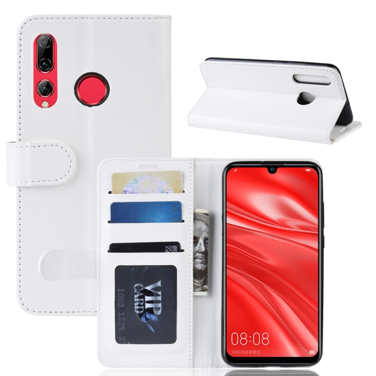 

R64 Texture Single Fold Horizontal Flip Leather Case for Huawei Honor 10i, with Holder & Card Slots & Wallet (White)