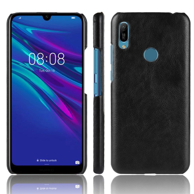 

Shockproof Litchi Texture PC + PU Protective Case for Huawei Y6 (2019) (Black)