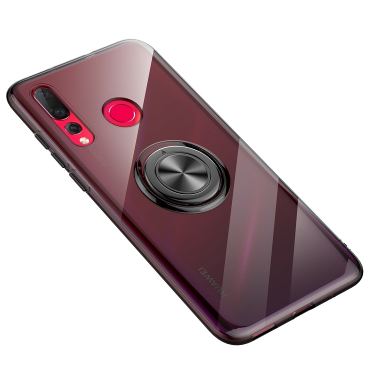 

Ultra-thin TPU Protective Case for Huawei Nova 4, with 360 Degree Rotation Holder (Black)