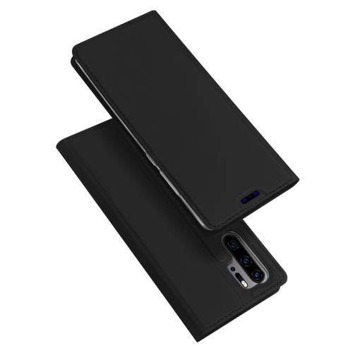 

DUX DUCIS Skin Pro Series Horizontal Flip PU + TPU Leather Case for Huawei P30 Pro, with Holder & Card Slots (Black)