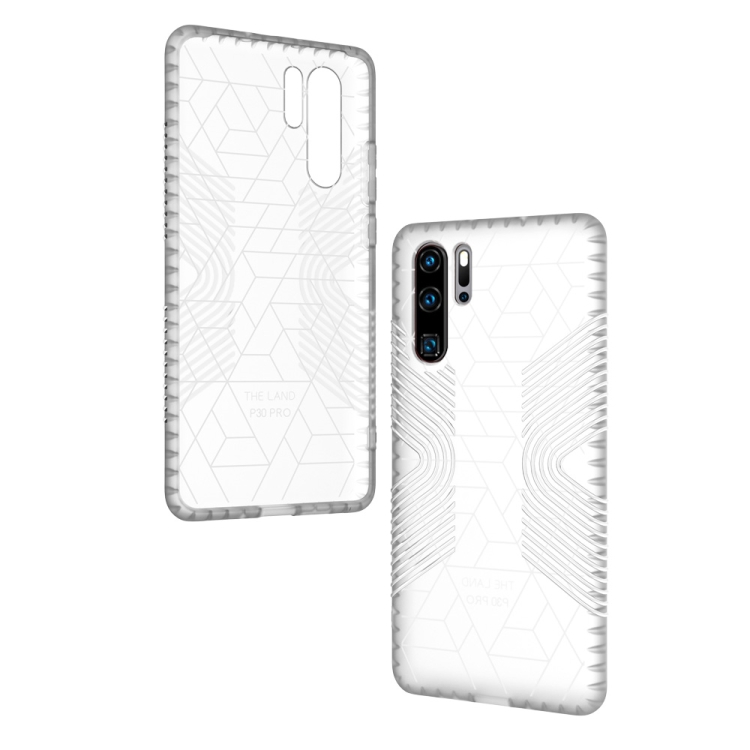 

Anti-slip Frosted Transparent Full Coverage Case for Huawei P30 Pro (White)