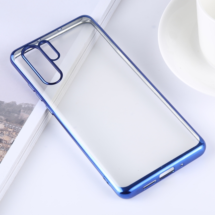 

Ultra-thin Electroplating Soft TPU Protective Back Cover Case for Huawei P30 Pro (Blue)