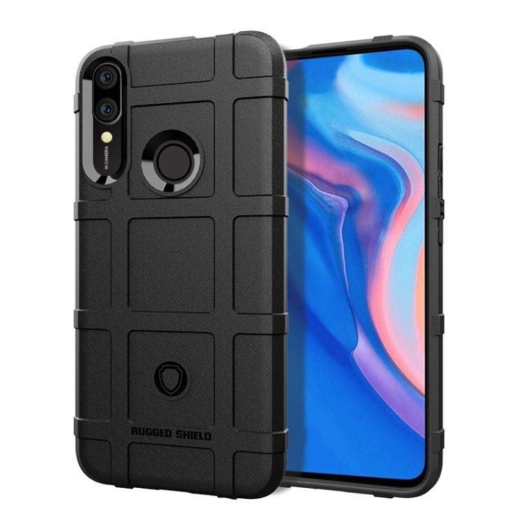 

Shockproof Protector Cover Full Coverage Silicone Case for Huawei P Smart Z (Black)