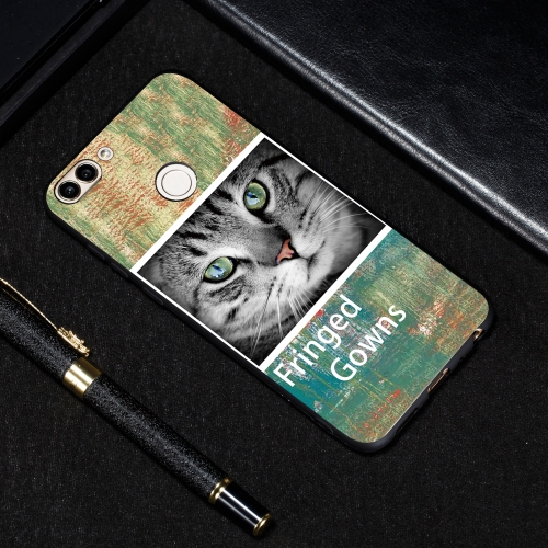 

Cat Painted Pattern Soft TPU Case for Huawei P Smart / Enjoy 7S