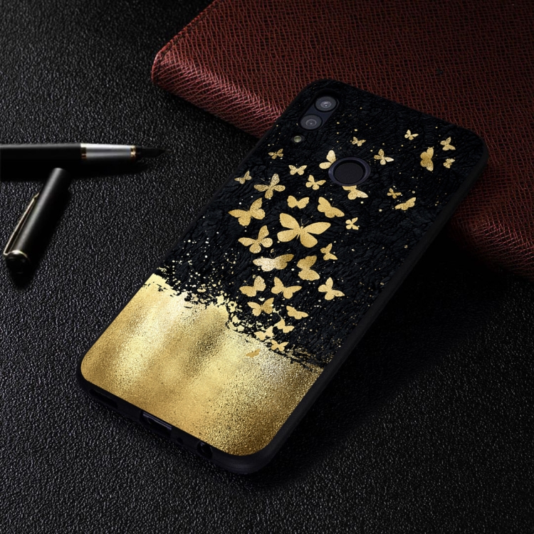 

Gold Butterfly Painted Pattern Soft TPU Case for Huawei P Smart (2019)