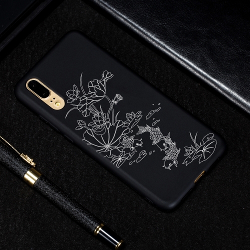 

Lotus Pond Painted Pattern Soft TPU Case for Huawei P20