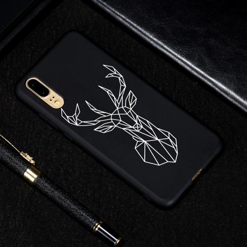

Elk Painted Pattern Soft TPU Case for Huawei P20
