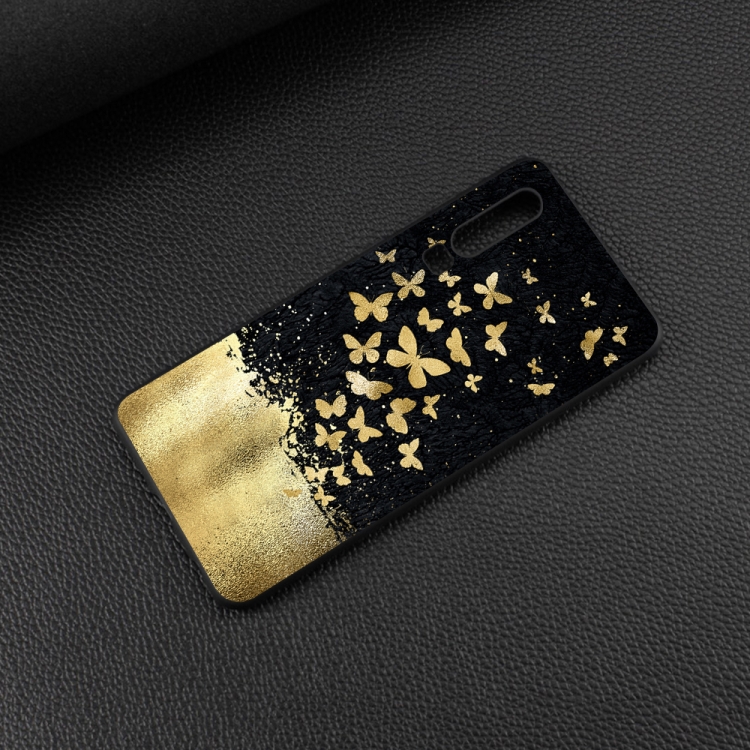 

Gold Butterfly Painted Pattern Soft TPU Case for Huawei P30