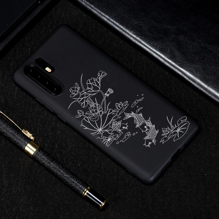 

Lotus Pond Painted Pattern Soft TPU Case for Huawei P30 Pro