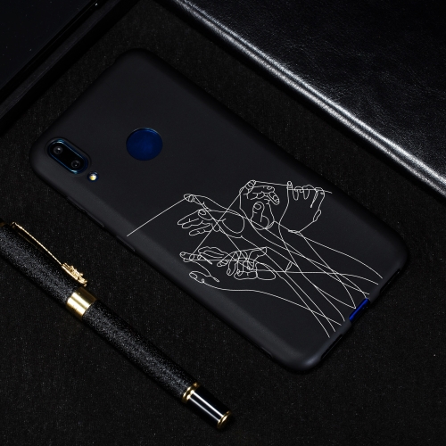 

Five Hands Painted Pattern Soft TPU Case for Huawei Y7 (2019)