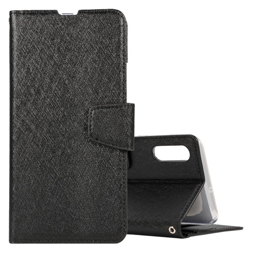 

Silk Texture Horizontal Flip Leather Case for Huawei Y9 (2019), with Holder & Card Slots & Wallet & Photo Frame (Black)