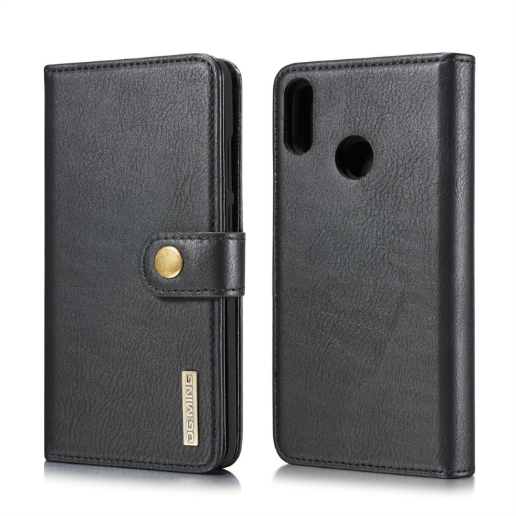 

DG.MING Crazy Horse Texture Flip Detachable Magnetic Leather Case for Huawei P Smart (2019) / Honor 10 Lite / Nova Lite 3, with Holder & Card Slots & Wallet(Black)