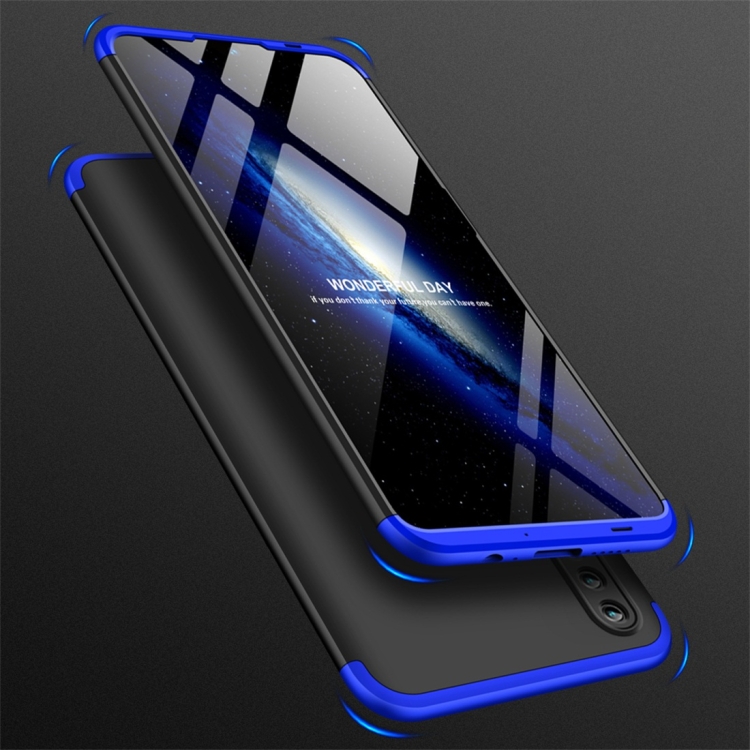 

GKK Three Stage Splicing Full Coverage PC Case for Huawei Honor 10 Lite (Black Blue)