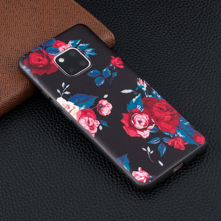 

Rose Pattern Stereo Relief Soft TPU Protective Case for Huawei Mate 20 Pro