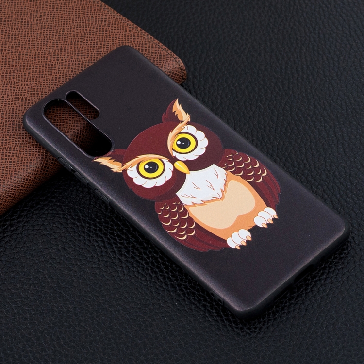

Big Owl Pattern Stereo Relief Soft TPU Protective Case for Huawei P30 Pro