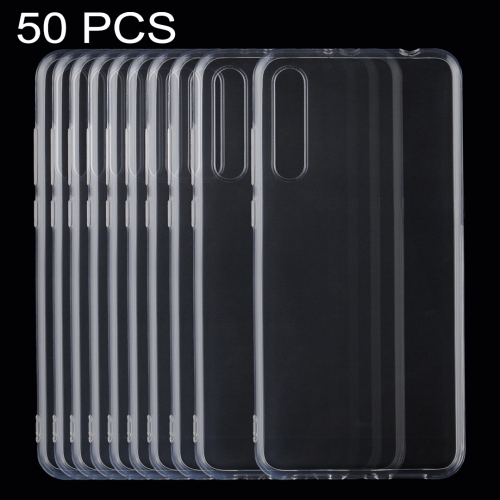 Sunsky 50 Pcs For Huawei P Pro 0 75mm Ultra Thin Transparent Tpu Protective Back Cover Case