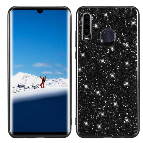 

Glitter Powder Shockproof TPU Case for Huawei P30 Lite / nova 4e (Black)
