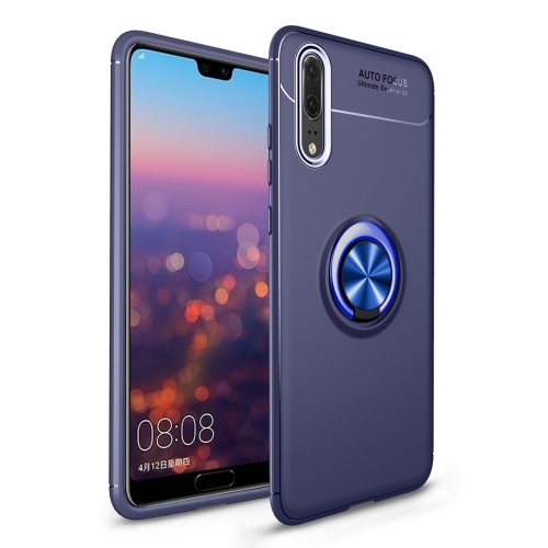 

lenuo Shockproof TPU Case for Huawei P20 Pro, with Invisible Holder (Blue Case+Blue Holder)