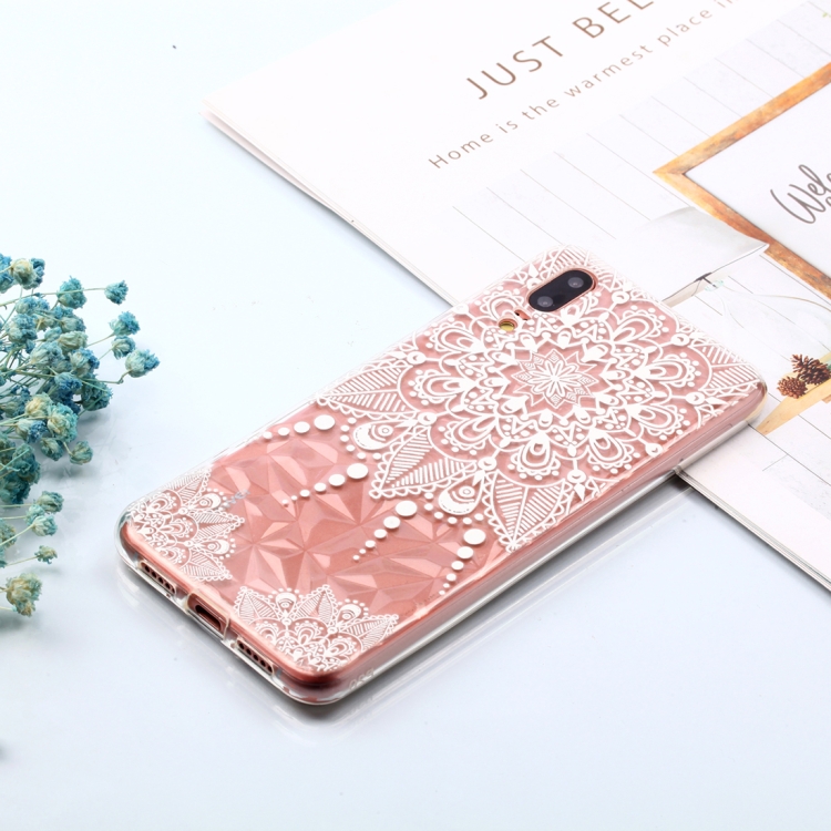 

Pointer Mandala Pattern Diamond Texture Oil Embossed TPU Case for Huawei P20