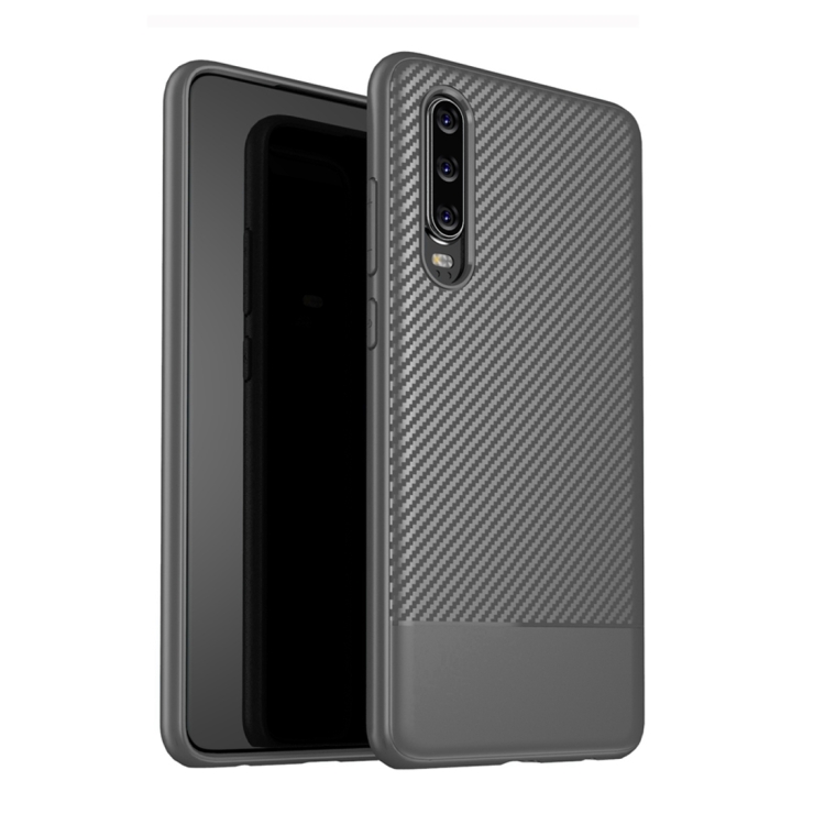 

Lewei Series Carbon Fiber Texture TPU Protective Case for Huawei P30 (Grey)
