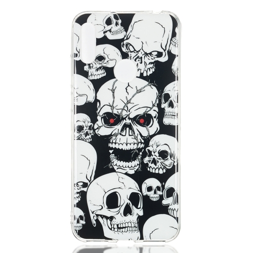 

Red Eye Ghost Pattern Noctilucent TPU Soft Case for Huawei Y6 Pro(2019)