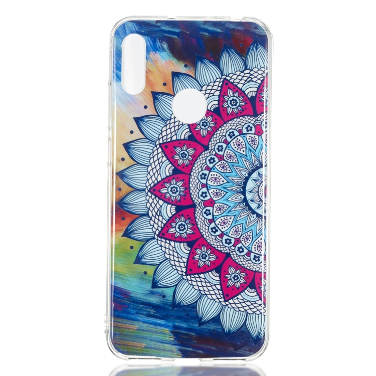 

Colorful Sun Flower Pattern Noctilucent TPU Soft Case for Huawei Y6 Pro(2019)