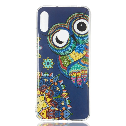 

Blue Owl Pattern Noctilucent TPU Soft Case for Huawei Y6 Pro(2019)