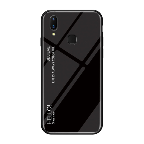 

Gradient Color Glass Case for Huawei Y9 (2019) / Enjoy 9 Plus (Black)