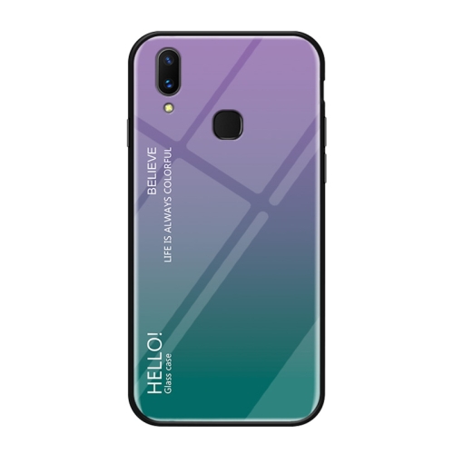 

Gradient Color Glass Case for Huawei Y9 (2019) / Enjoy 9 Plus (Purple)