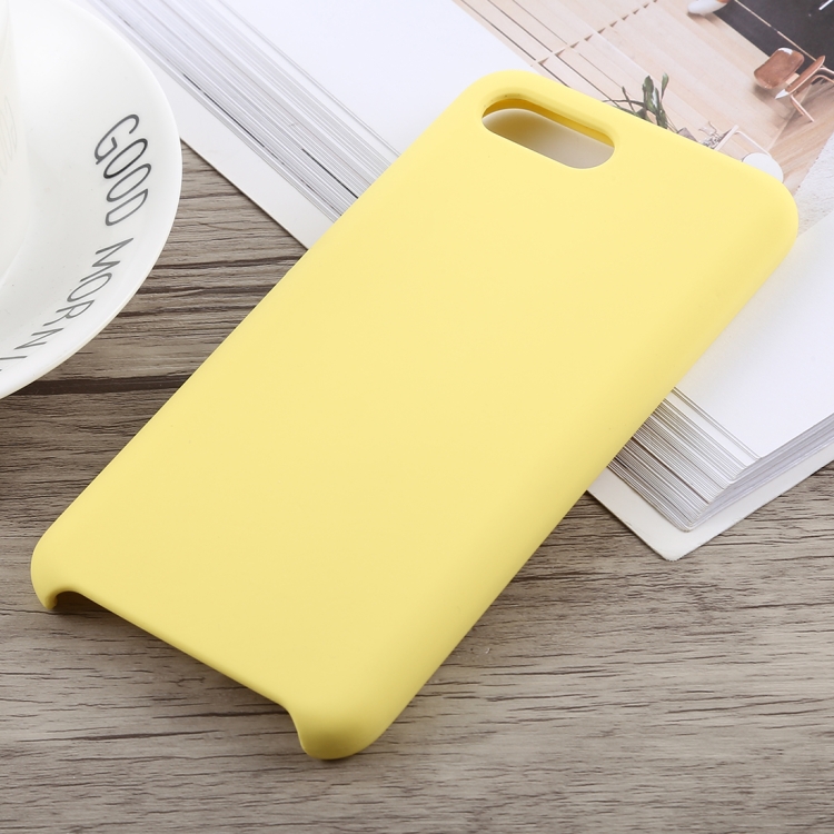 

Ultra-thin Liquid Silicone Dropproof Protective Case for Huawei Honor 10(Yellow)
