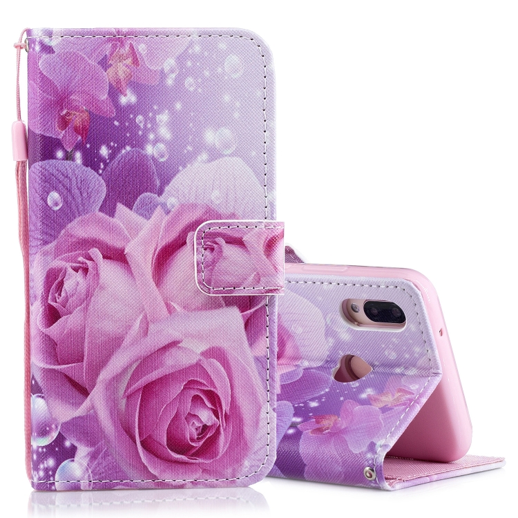 

Rose Pattern Horizontal Flip Leather Case for Huawei P20 Lite, with Holder & Card Slots & Wallet