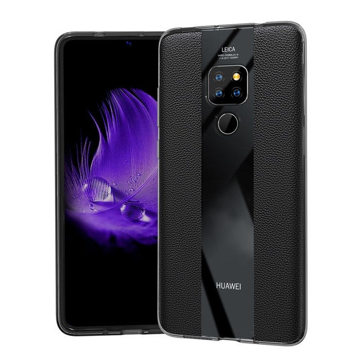 

Anti-slip Leather + TPU Protective Case for Huawei Mate 20 X (Black)