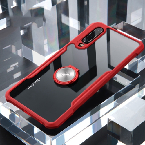 

XUNDD Beetle Series Shockproof TPU Protective Case for Huawei P30, with Ring Holder (Red)