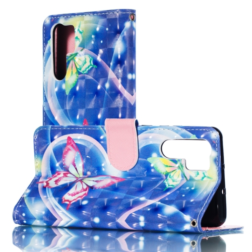 

3D Hearted Butterflies Pattern Horizontal Flip PU Leather Case for Huawei P30 Pro, with Holder & Card Slots & Wallet & Photo Frame