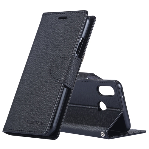 

MERCURY GOOSPERY FANCY DIARY Horizontal Flip PU Leather Case for Huawei P20 Lite, with Holder & Card Slots & Wallet(Black)