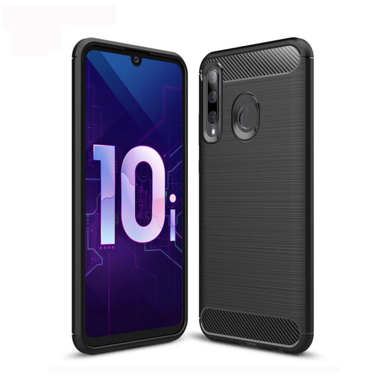 

Brushed Texture Carbon Fiber TPU Case for Huawei Honor 10i (Black)