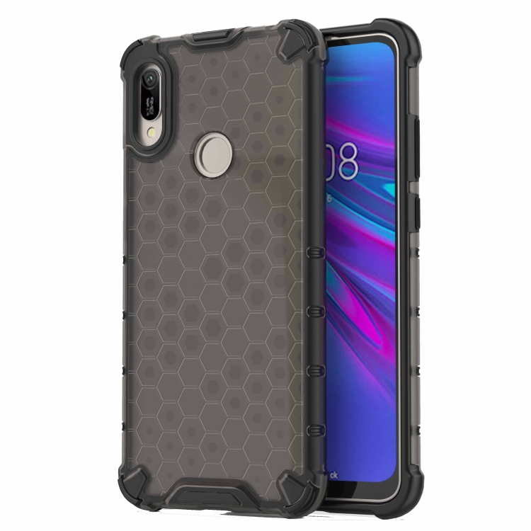 

Honeycomb Shockproof PC + TPU Case for Huawei Y6(2019)(Black)