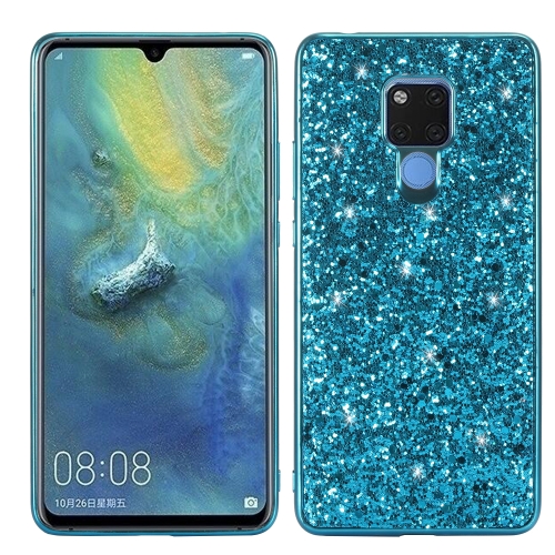 

Glittery Powder Shockproof TPU Case for Huawei Mate 20 X (Blue)