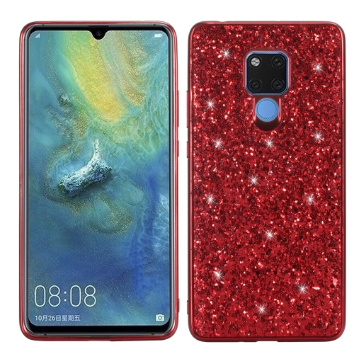 

Glittery Powder Shockproof TPU Case for Huawei Mate 20 X (Red)