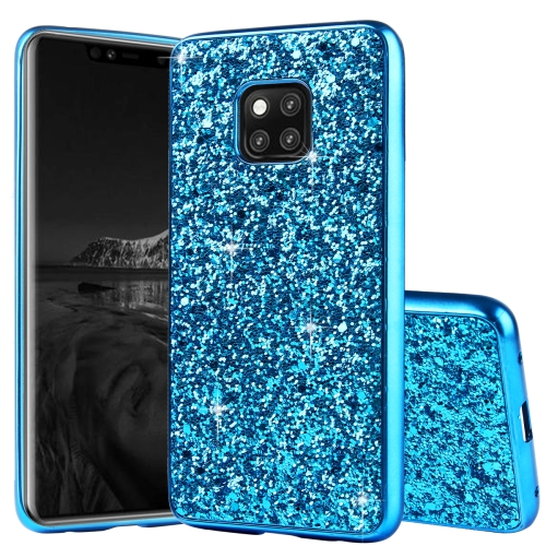 

Glittery Powder Shockproof TPU Case for Huawei Mate 20 Pro(Blue)