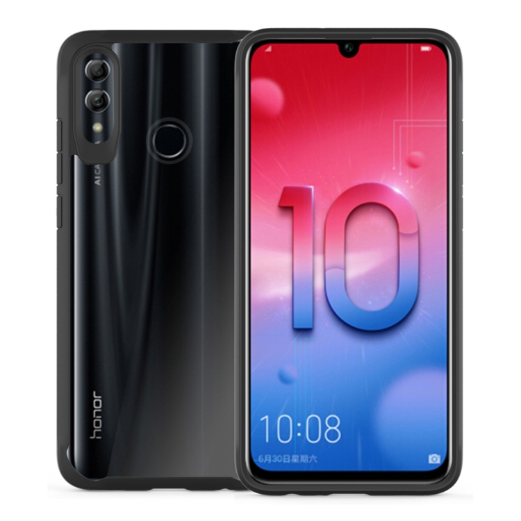 

Transparent PC + TPU Full Coverage Shockproof Protective Case for Huawei Honor 10 Lite (Black)