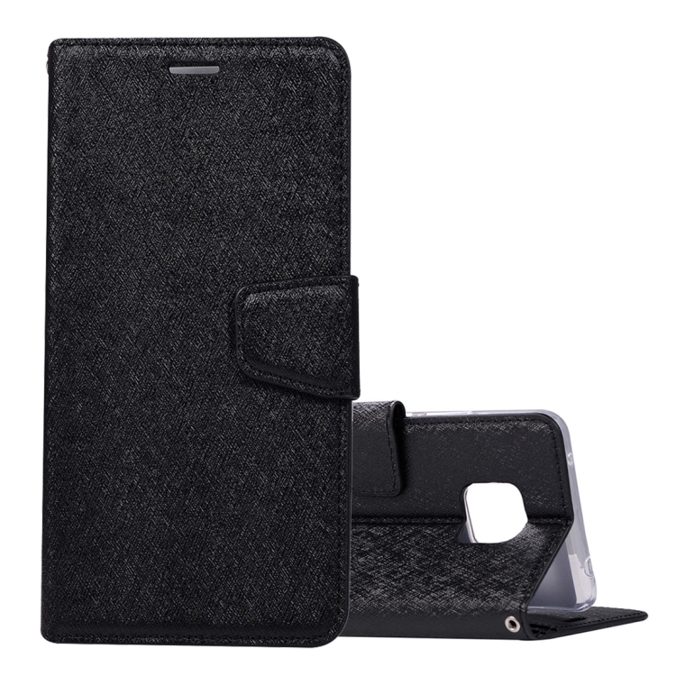 

Silk Texture Horizontal Flip Leather Case for Huawei Mate 20 Pro, with Holder & Card slots & Wallet & Photo Frame (Black)