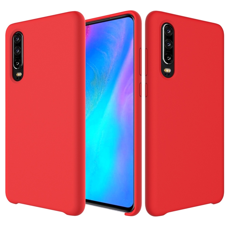 

Solid Color Liquid Silicone Dropproof Protective Case for Huawei P30 (Red)