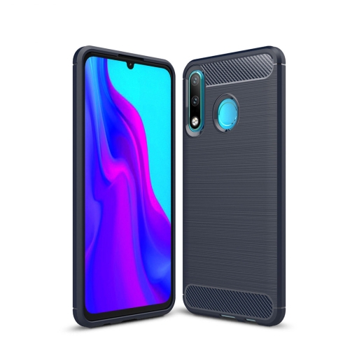 

Brushed Texture Carbon Fiber TPU Case for Huawei P30 Lite (Navy Blue)