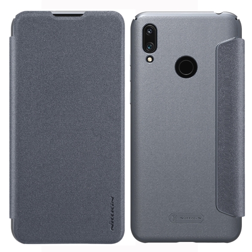 

NILLKIN Frosted Texture Horizontal Flip Leather Case for Huawei Y7 Prime (2019) / Y7 (2019) (Grey)